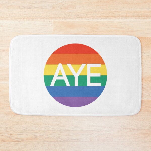 Item preview, AYE, Scottish Independence Pride Flag Coloured Circle Design designed and sold by MacPean.
