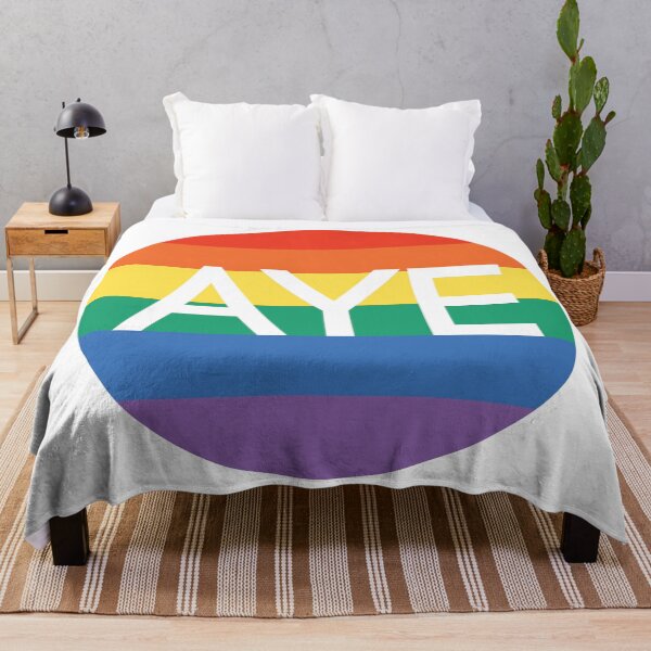 Item preview, AYE, Scottish Independence Pride Flag Coloured Circle Design designed and sold by MacPean.
