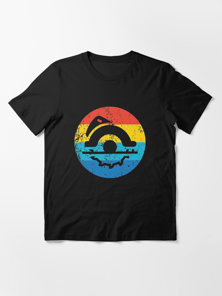 Alternate view of Carpenter Vintage Circular Saw Retro 1970s Style Circle Essential T-Shirt