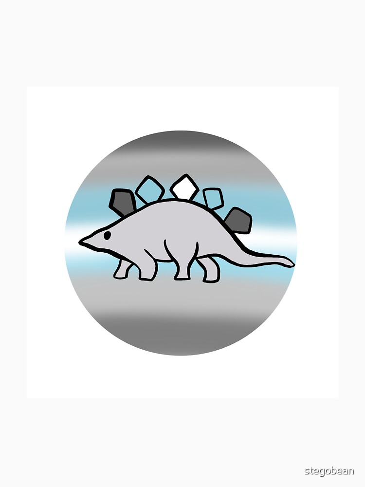 Demiboy pride stegosaurus design by stegobean