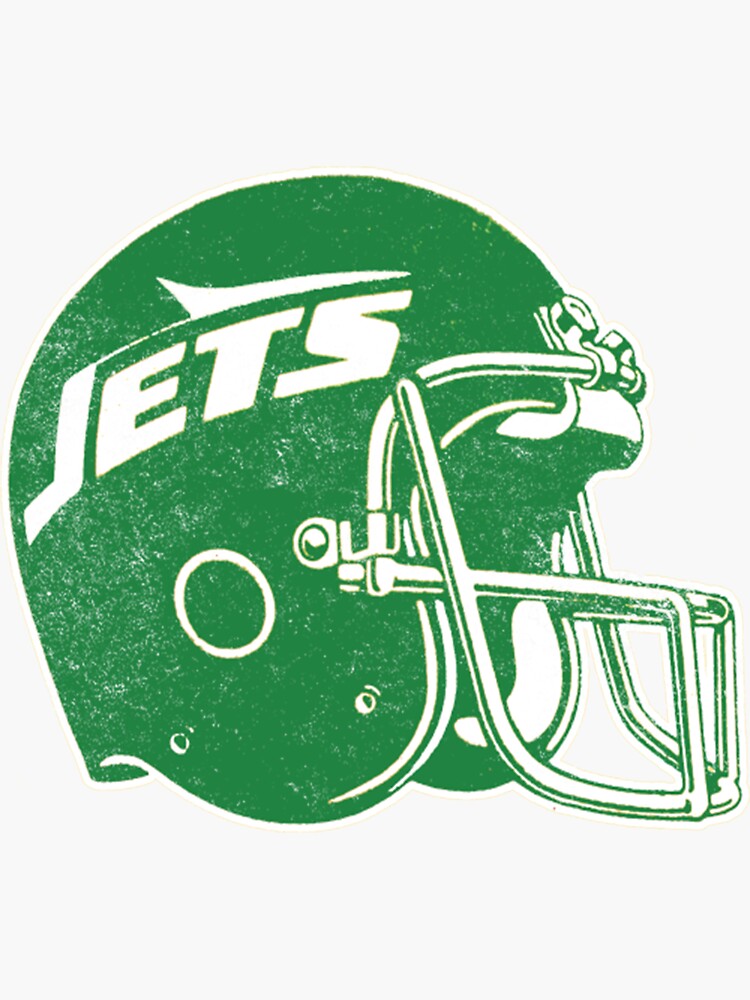 NEW YORK JETS FULL SIZE FOOTBALL HELMET DECALS WITH BUMPER 