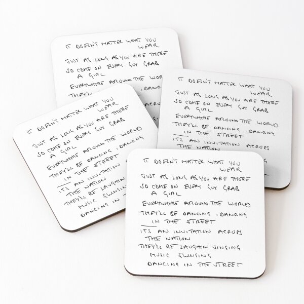 Item preview, MICK JAGGER  handwritten lyrics designed and sold by pebbyforevee.
