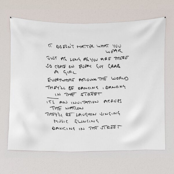 Item preview, MICK JAGGER  handwritten lyrics designed and sold by pebbyforevee.