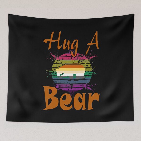 Item preview, LGBTQ design, Hug a Bear #7 designed and sold by Hypnotees.