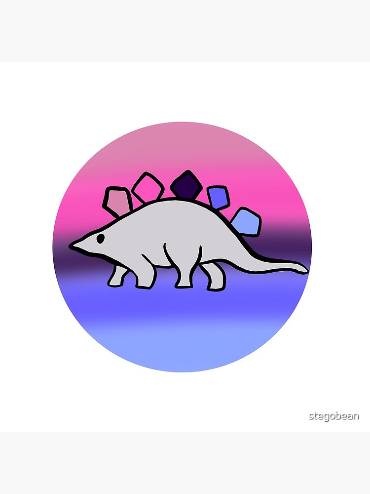 Omnisexual pride stegosaurus design by stegobean