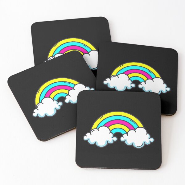 Item preview, Subtle Pansexual Pride Rainbow and Clouds. Pansexual rainbow designed and sold by tiredandbored.