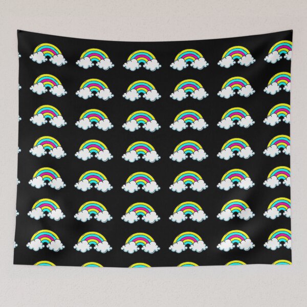 Item preview, Subtle Pansexual Pride Rainbow and Clouds. Pansexual rainbow designed and sold by tiredandbored.