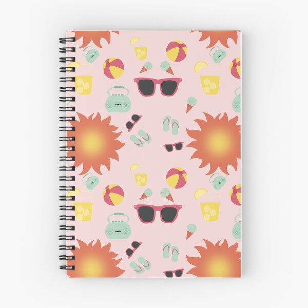 Item preview, Summer Essentials Notebooks and Journals Pink designed and sold by artbymjohnston.