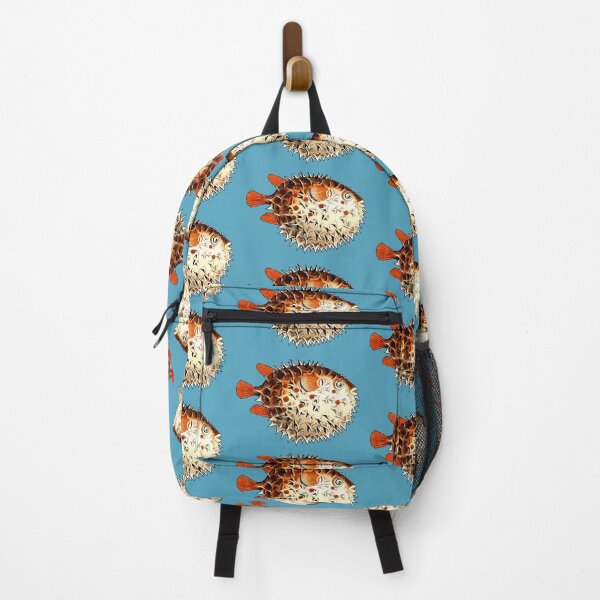 Item preview, Spiky fish (Orbicular Diodon or Round Diodon) vintage designed and sold by SolidEarthArt.