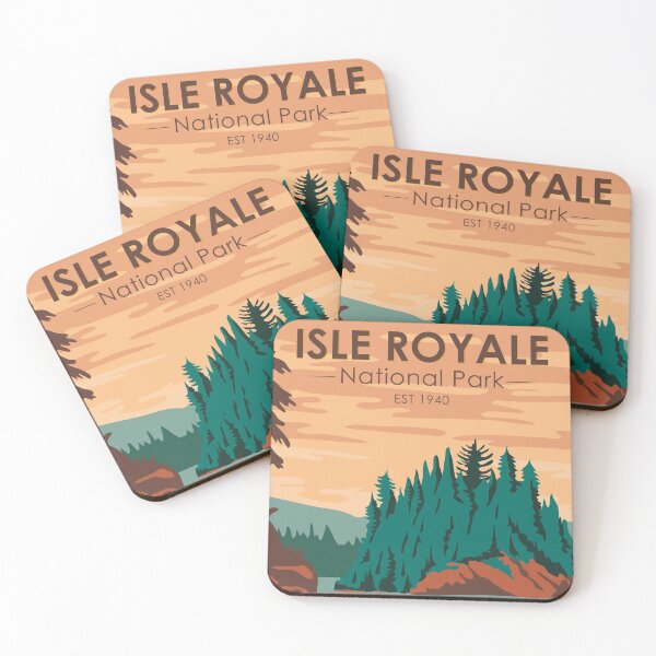 Item preview, Isle Royale National Park Michigan Vintage designed and sold by KrisSidDesigns.