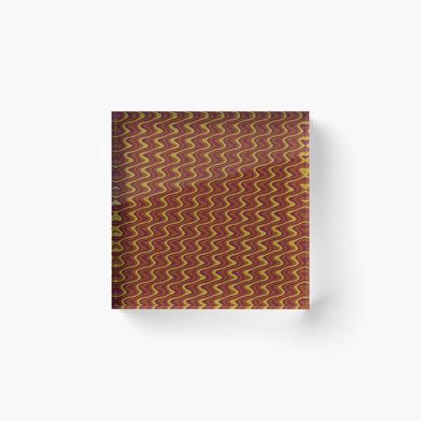Item preview, Roast Beef & Mustard - 70's Retro Wobbly Dreamy Stripes designed and sold by harrizon.