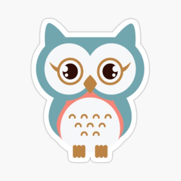 Clipart Owl Stickers for Sale | Redbubble