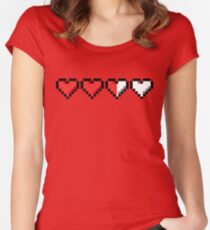 Two and a Half Hearts Remaining Women's Fitted Scoop T-Shirt