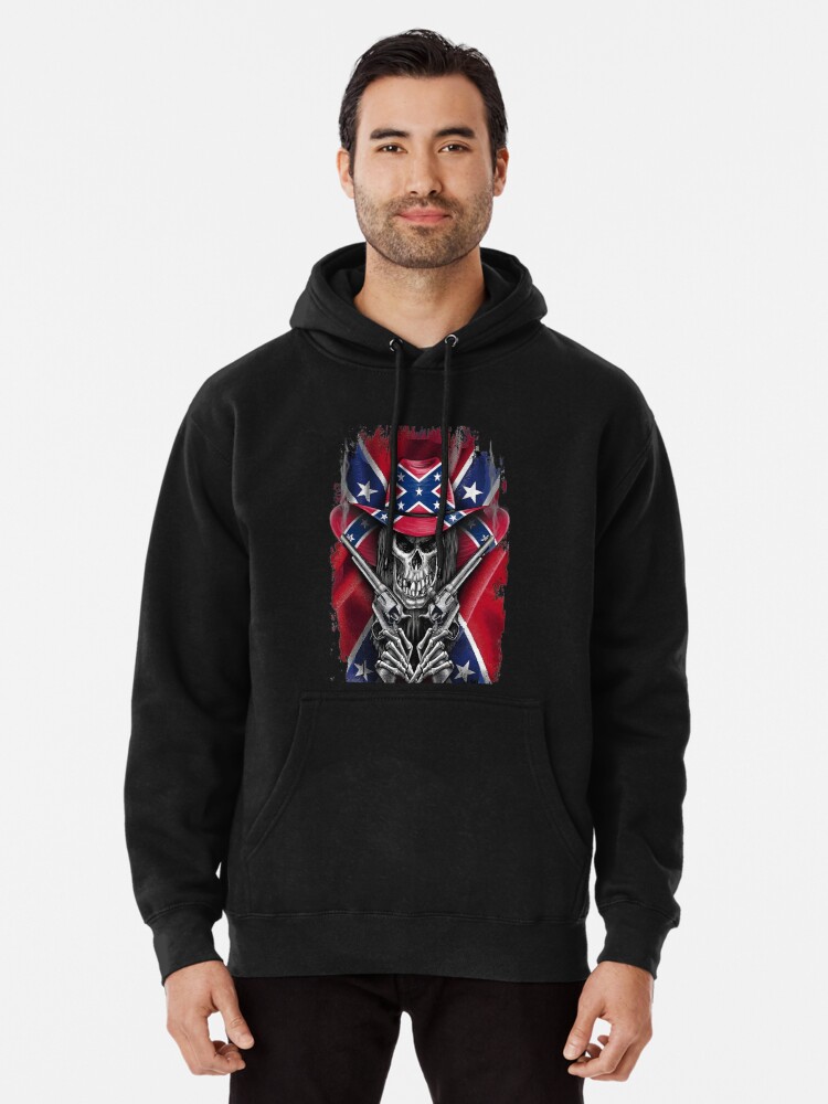 Alternate view of Holloween image of American Flag Pullover Hoodie