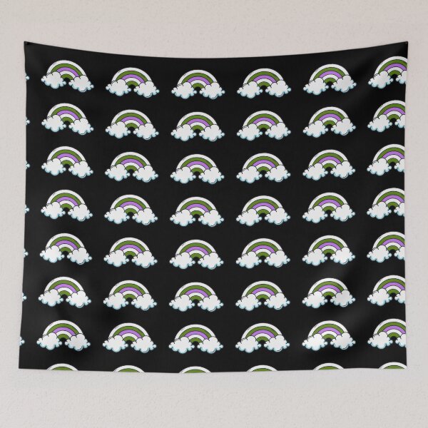 Item preview, Subtle Genderqueer Pride Rainbow and Clouds. Genderqueer rainbow designed and sold by tiredandbored.