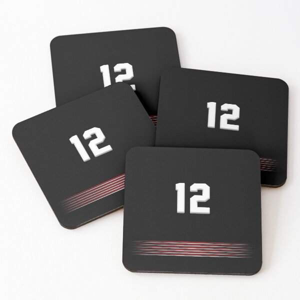 Item preview, 12 formula racing masks cool - neon red twelve black designed and sold by Long Exposure.