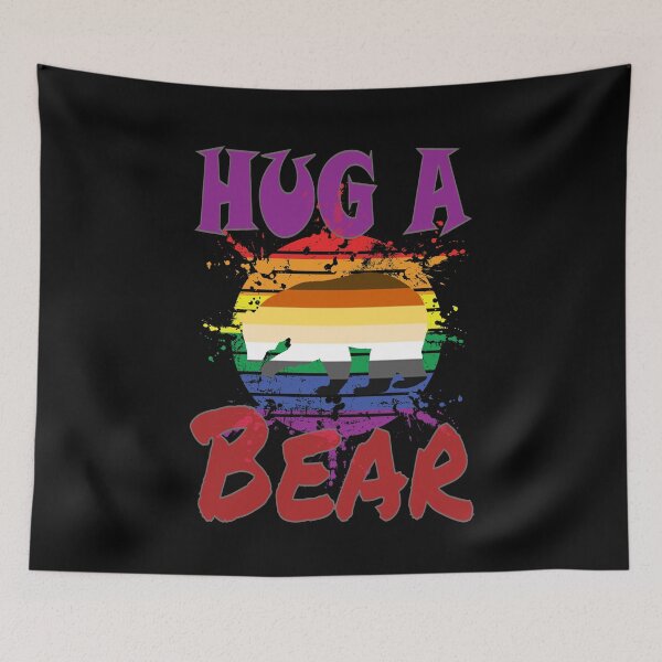 Item preview, LGBTQ design, Hug a Bear #8 designed and sold by Hypnotees.
