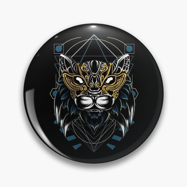 Item preview, Geometric Gold Cat designed and sold by VibrantGifts.