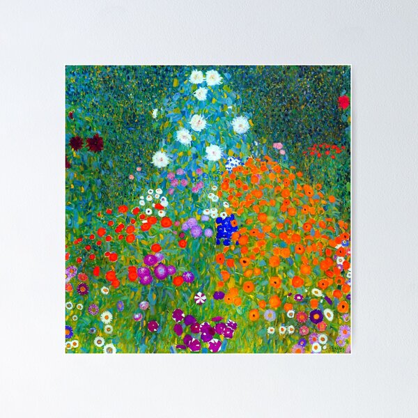 Aperçu de l'œuvre Gustav Klimt - jardin fleuri créée et vendue par Vivanne-art.