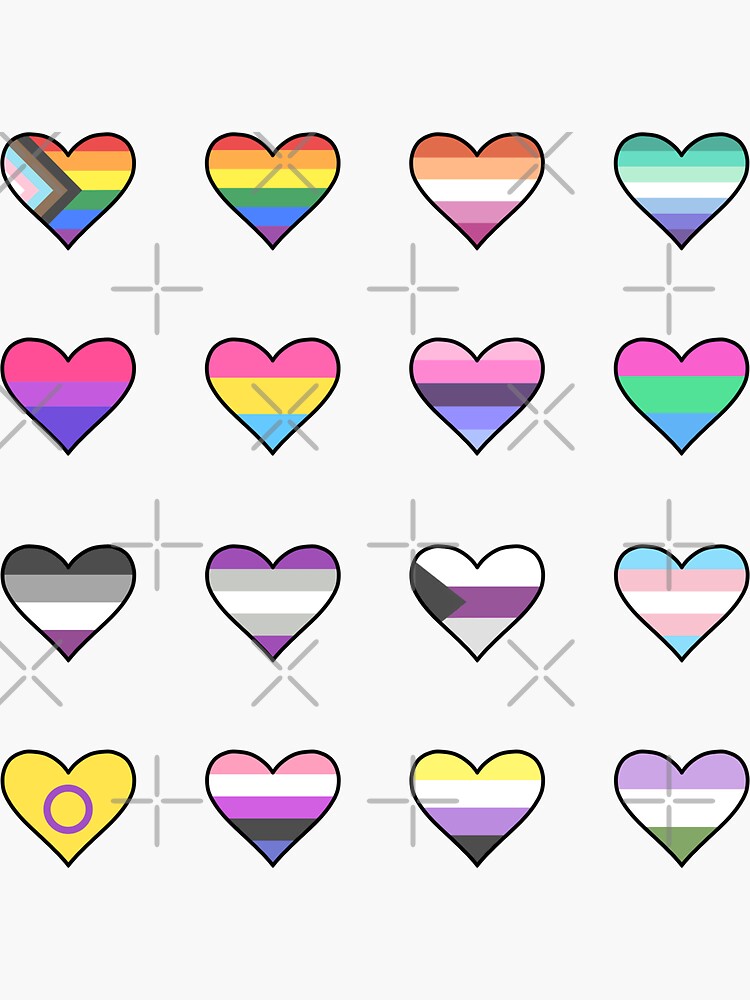 Thumbnail 3 of 3, Sticker, LGTBIQ pride flags pack designed and sold by Pastel-PaletteD.