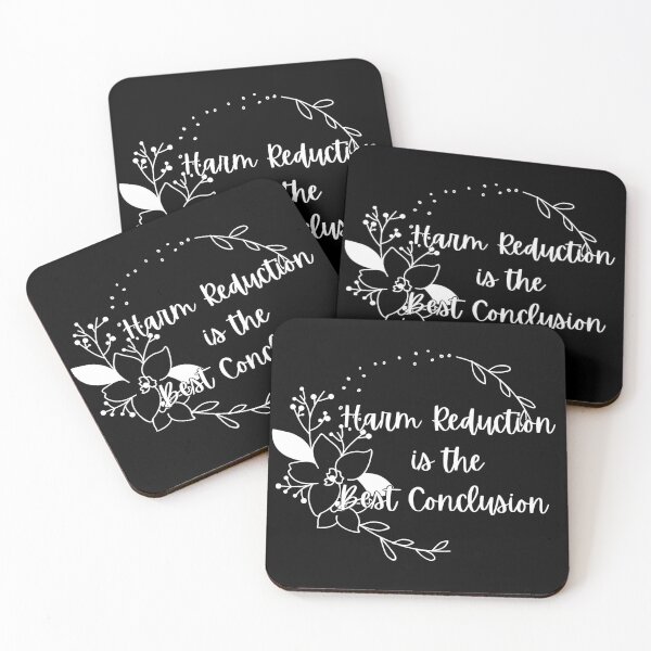 Item preview, Harm Reduction is the Best Conclusion  - Floral  designed and sold by UniqqFactory.