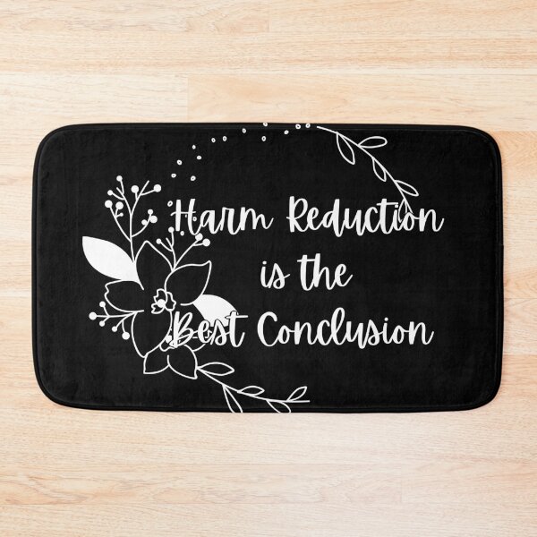 Item preview, Harm Reduction is the Best Conclusion  - Floral  designed and sold by UniqqFactory.