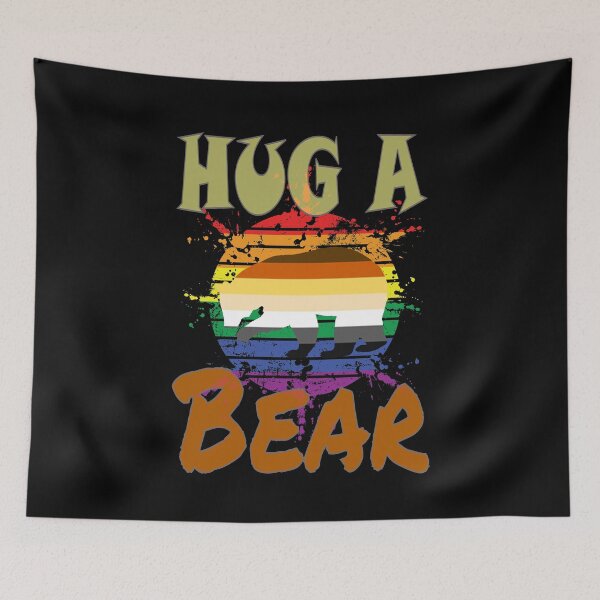 Item preview, LGBTQ design, Hug a Bear #9 designed and sold by Hypnotees.
