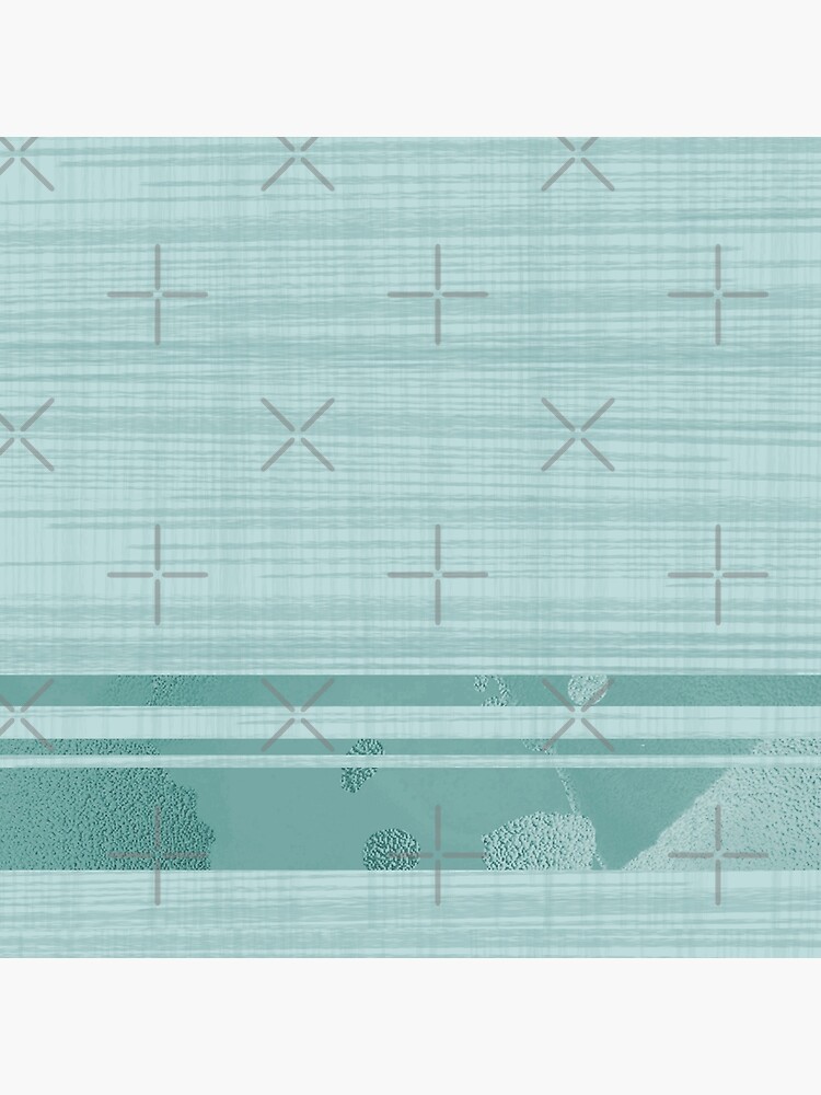 Mix and match. Retro textured pale turquoise, light aqua marine, blue green, sea green - simple and stylish. Caroline Laursen original by CarolineLaursen