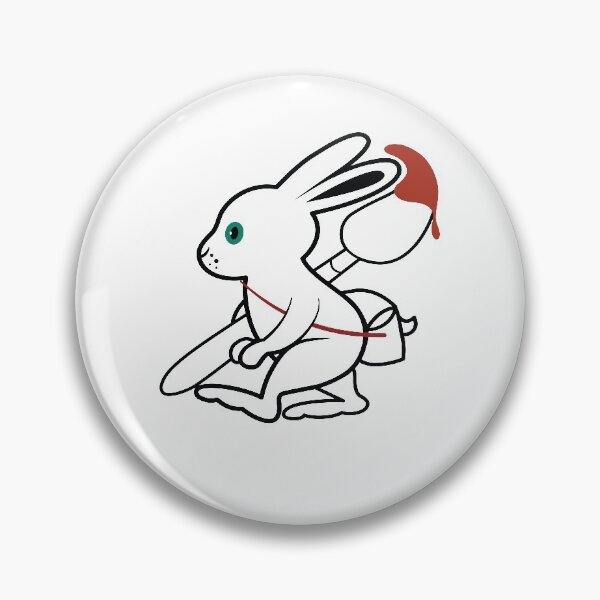 Item preview, rabbit artist logo illustration designed and sold by AekkybabyStudio.