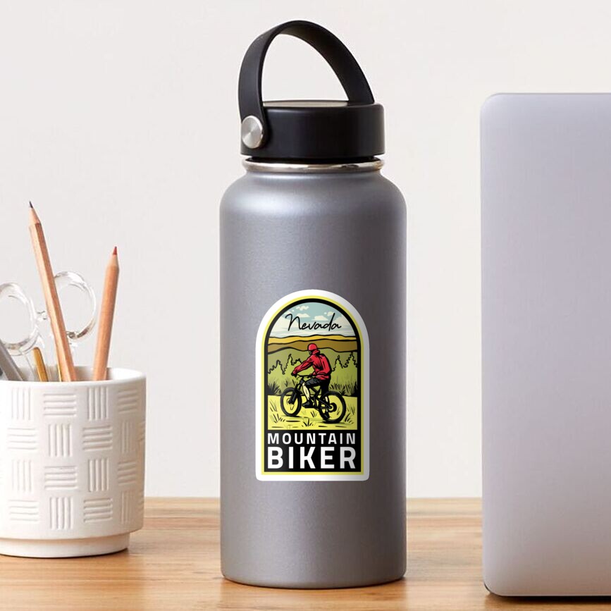 Nevada Mountain Biker Sticker