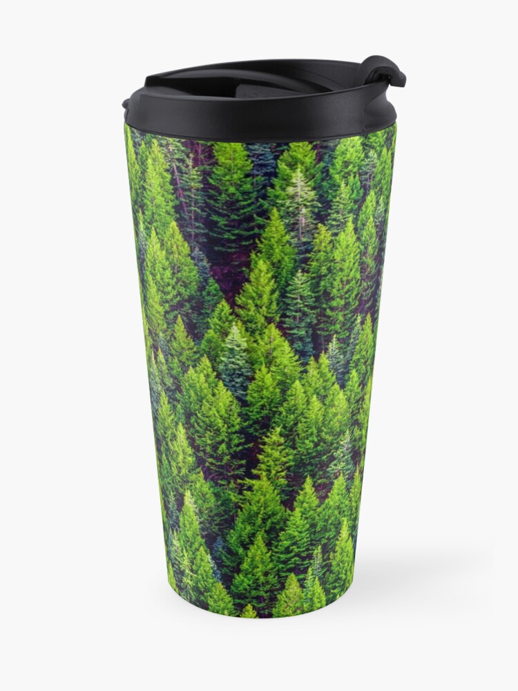Alternate view of Pine trees Travel Mug