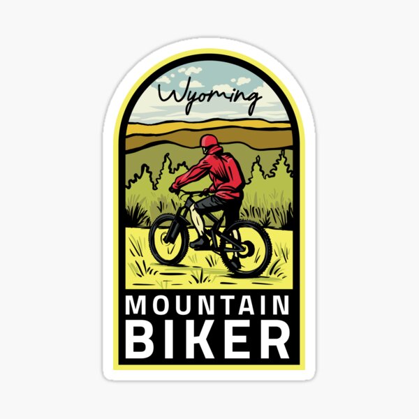 Item preview, Wyoming Mountain Biker designed and sold by HalpinDesign.
