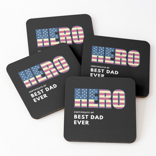 Item preview, Best Dad Ever with Us Flag (Made For Our Hero)  designed and sold by MANCREAT.