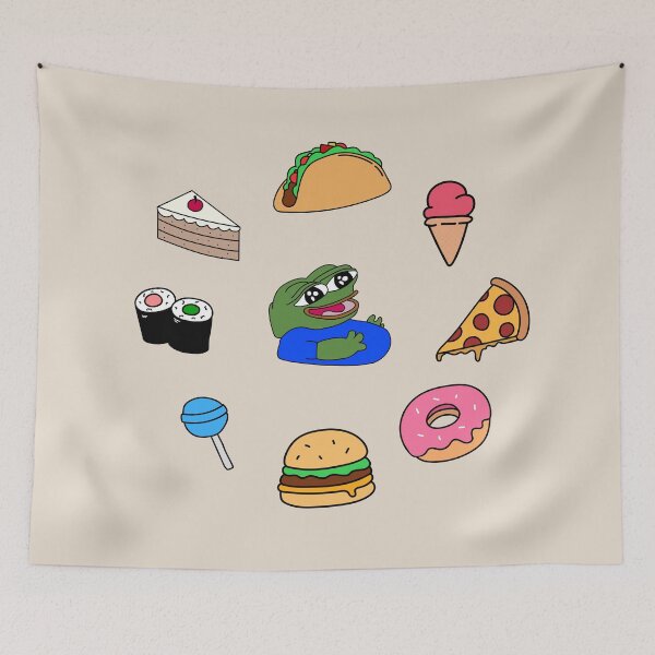 Item preview, PeepoFat Food Clock designed and sold by veenine.