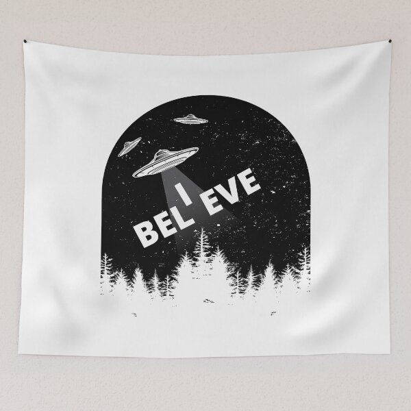 Item preview, I Believe in UFOs and Aliens - Sci-Fi Fans designed and sold by DesignByLeo.