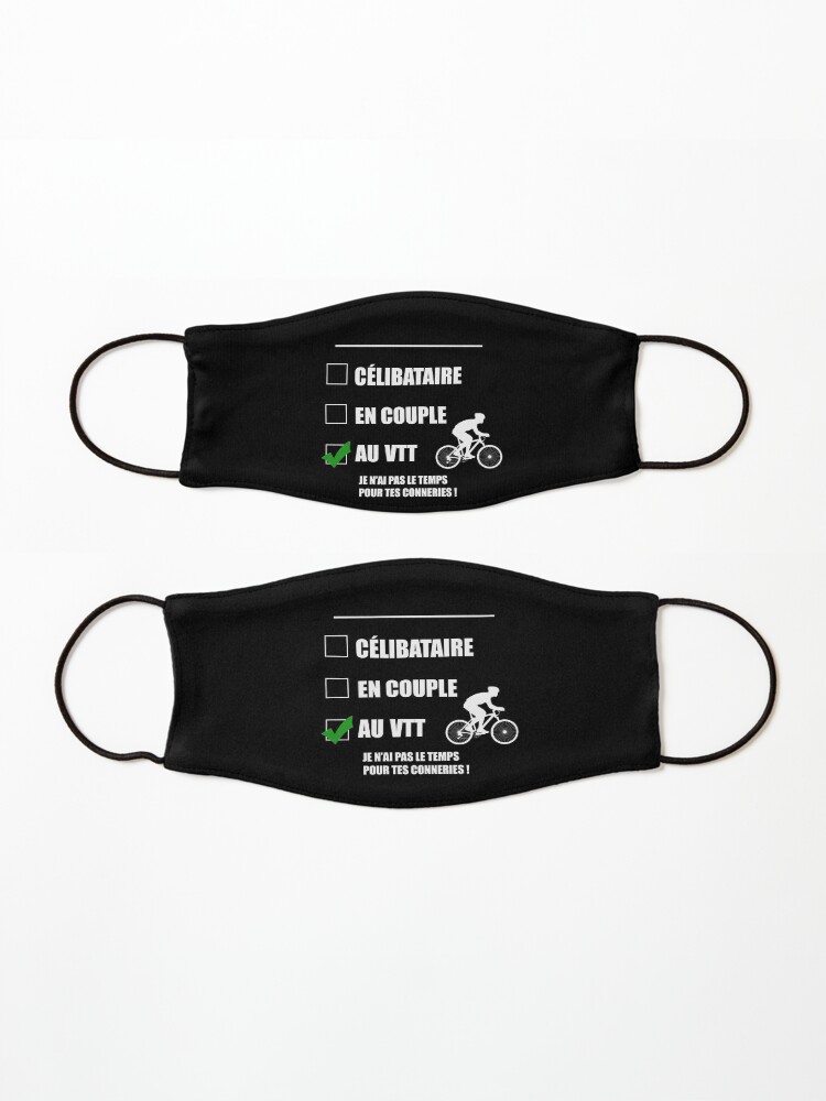 Alternate view of single mountain bike Mask