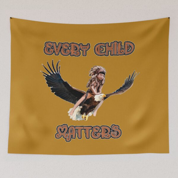 Item preview, Every child matters. Child riding a bald eagle. Orange shirt day designed and sold by saf-saf.