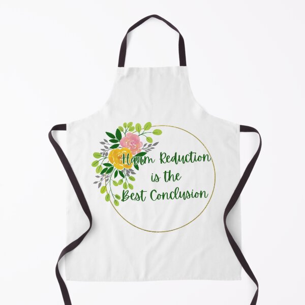Item preview, Harm Reduction is the Best Conclusion  - Colored Floral (White) designed and sold by UniqqFactory.