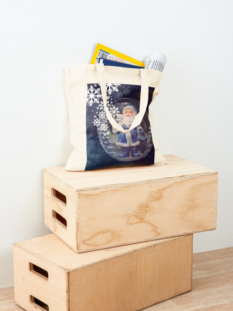 Alternate view of Santa Claus in a bubble Tote Bag