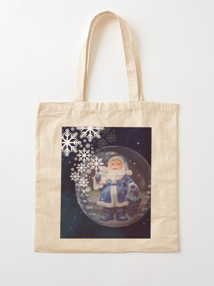 Alternate view of Santa Claus in a bubble Tote Bag