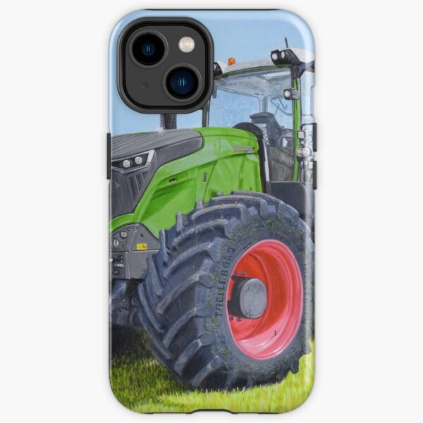 Green Tractor in Field iPhone Tough Case