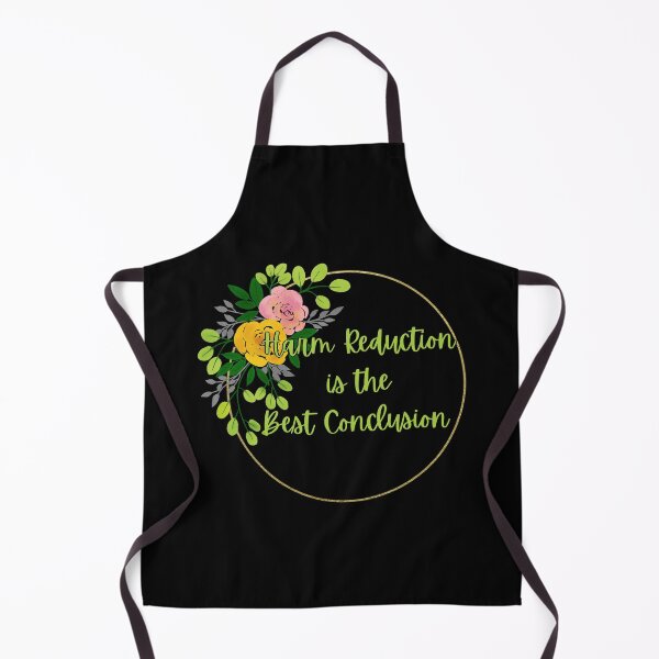 Item preview, Copy of Harm Reduction is the Best Conclusion  - Colored Floral (Black) designed and sold by UniqqFactory.