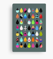 Colorful Rain Canvas Print