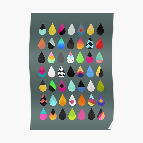 Colorful Rain Poster