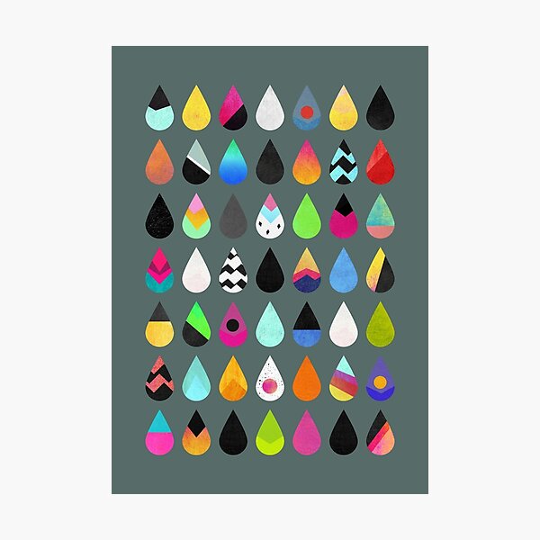 Colorful Rain Photographic Print