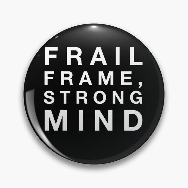 Item preview, Marco frágil, mente fuerte - Texto blanco designed and sold by somethingbyDave.