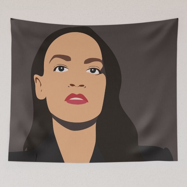 Item preview, AOC poster, AOC sticker, Alexandria Ocasio-Cortez print Democratic Socialism feminist wall art designed and sold by GalleryArtField.