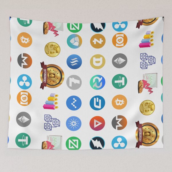 Item preview, Crypto Currency symbols Sticker Pack of 23 Stickers designed and sold by BarthasBasement.