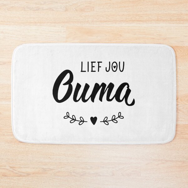 Item preview, Lief jou Ouma. Love your grandmother - Afrikaans text. Lettering.  designed and sold by pidzam4e.
