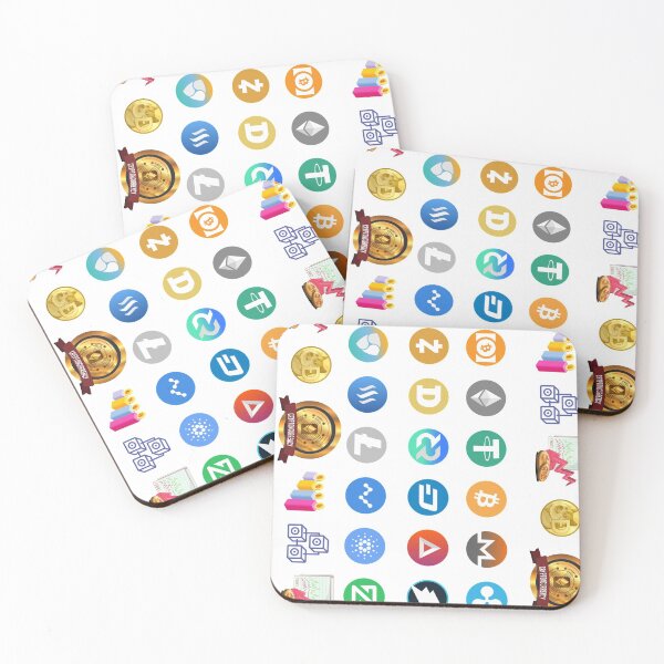 Item preview, Crypto Currency symbols Sticker Pack of 23 Stickers designed and sold by BarthasBasement.